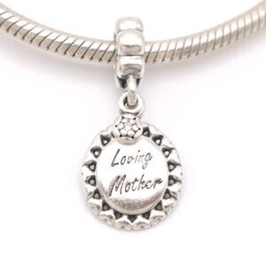 Authentic PANDORA Loving Mother Dangle Charm - 791127CZ